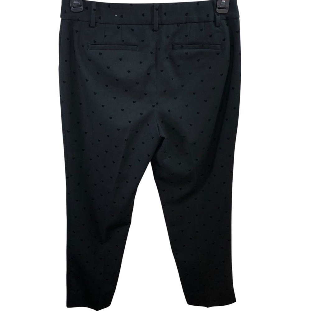 Talbots Hampshire Ankle Pants 6P Women's Black Career Office Heart Embroidered - Picture 6 of 15